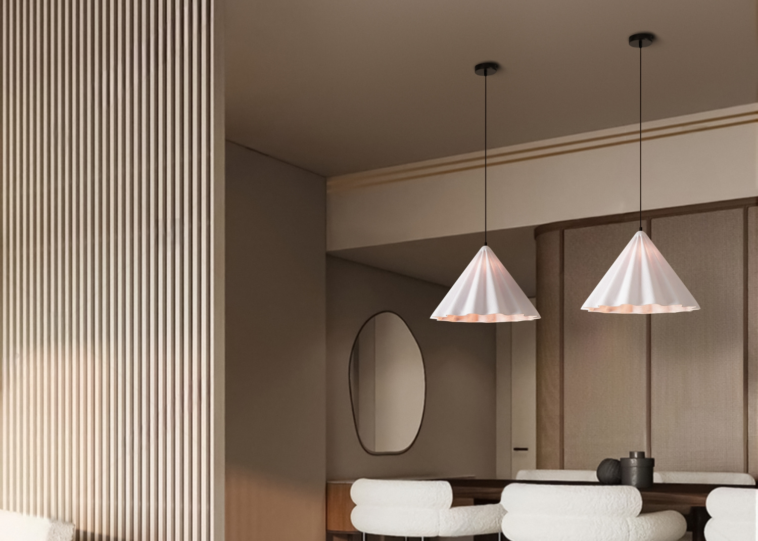 Freya Modern Felt Acoustic Подвесной светильник цвет: серый FR5479PL-01GR