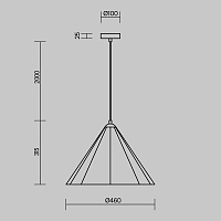 Freya Modern Felt Acoustic Подвесной светильник цвет: серый FR5479PL-01GR