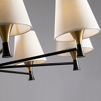 Freya Modern Perfetto Люстра цвет: черный и латунь FR5098PL-08BBS