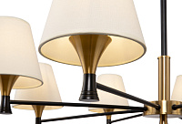 Freya Modern Perfetto Люстра цвет: черный и латунь FR5098PL-08BBS