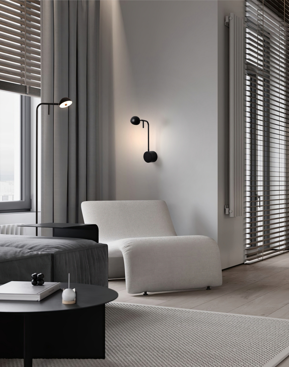 Freya Modern Piece Настенный светильник (бра) цвет: черный FR5549WL-L4B