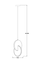 Freya LED Nova Подвесной светильник цвет: латунь FR6002PL-L15BS