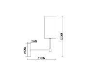 Freya Modern Agnes Настенный светильник (бра) цвет: латунь FR5184WL-01BS