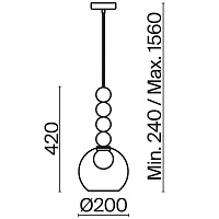 Freya Modern Focus Подвесной светильник цвет: хром FR5220PL-01CH3