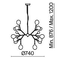 Freya Modern Florencia Подвесной светильник цвет: золото FR5049PL-27G