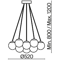 Freya Modern Fiesta Подвесной светильник цвет: хром FR5231PL-13CH