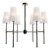 Freya Modern Tida Люстра цвет: черный и латунь FR5196PL-06BBS