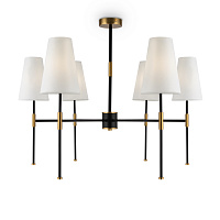 Freya Modern Tida Люстра цвет: черный и латунь FR5196PL-06BBS