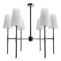 Freya Modern Tida Люстра цвет: черный и латунь FR5196PL-06BBS