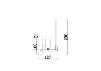 Freya Modern Sophia Настенный светильник (бра) цвет: латунь FR5197WL-01BS
