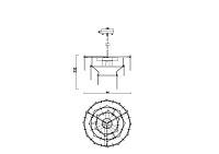 Freya Modern Sophia Подвесной светильник цвет: латунь FR5197PL-05BS