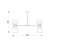 Freya Modern Savia Подвесной светильник цвет: хром FR5203PL-10CH