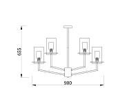 Freya Modern Felicity Подвесной светильник цвет: французское золото FR5206PL-09FG