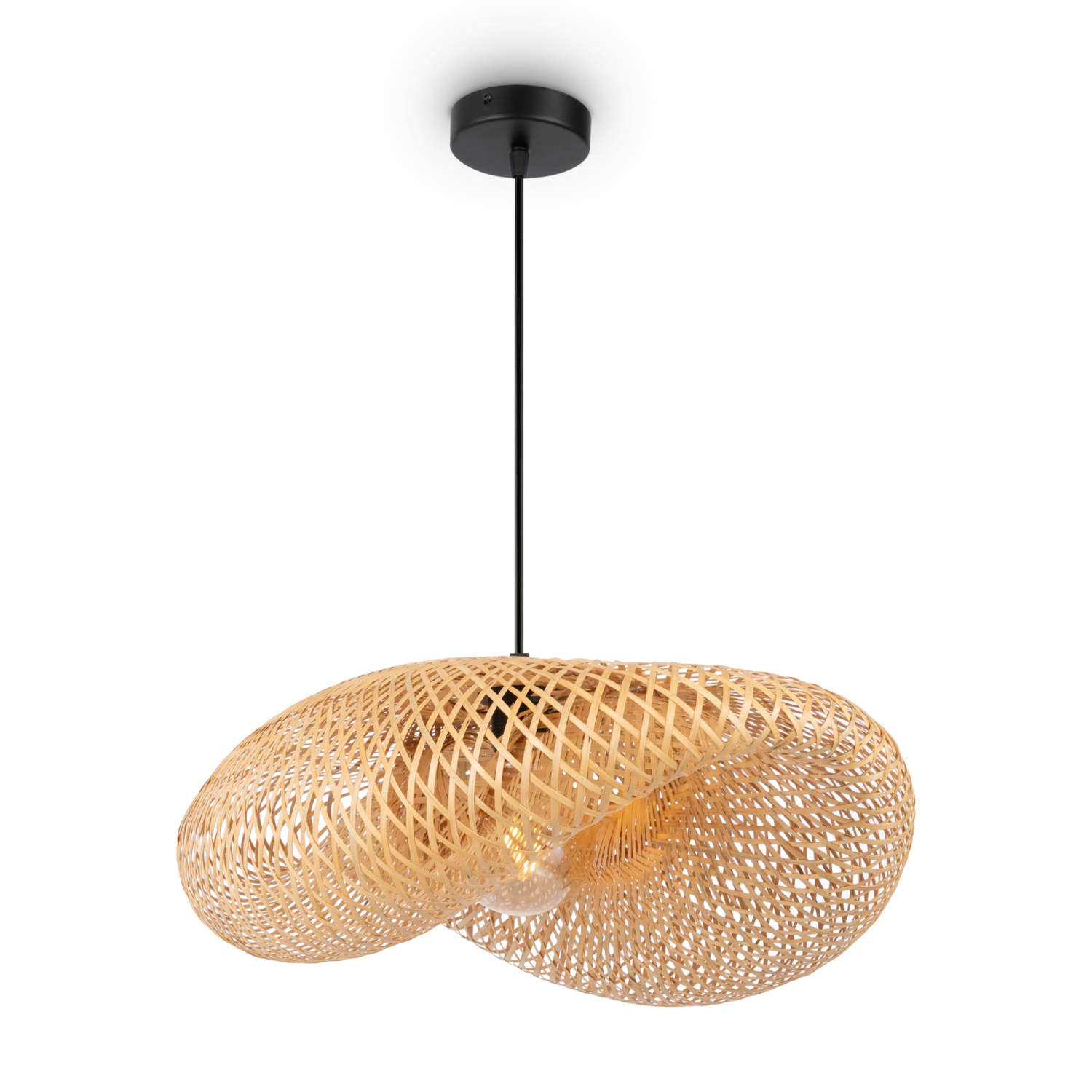 Freya Modern Wavy Подвесной светильник цвет: черный FR5243PL-01BR9