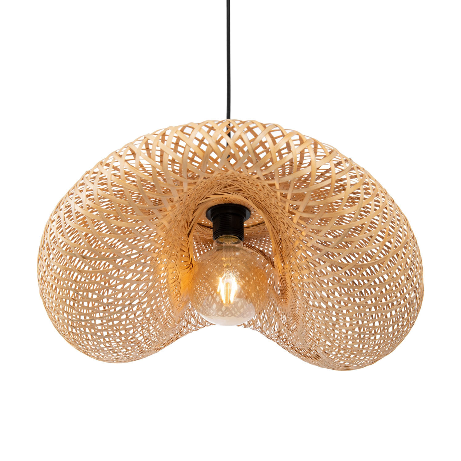 Freya Modern Wavy Подвесной светильник цвет: черный FR5243PL-01BR9