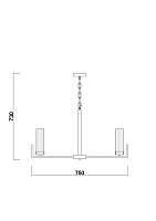 Freya Modern Adeline Подвесной светильник цвет: латунь FR5214PL-08BS