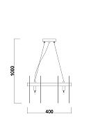 Freya Modern Deserto Подвесной светильник цвет: латунь FR5141PL-08BS2