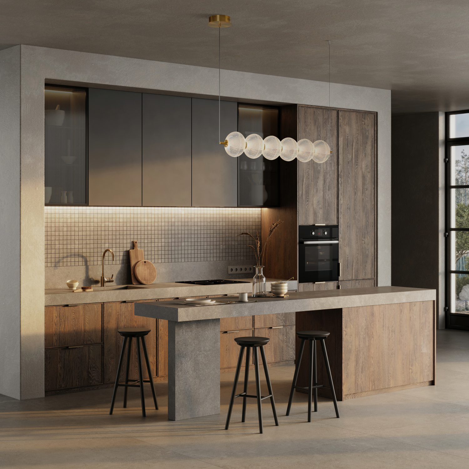 Freya LED Awella Подвесной светильник цвет: латунь FR6135PL-L13BT