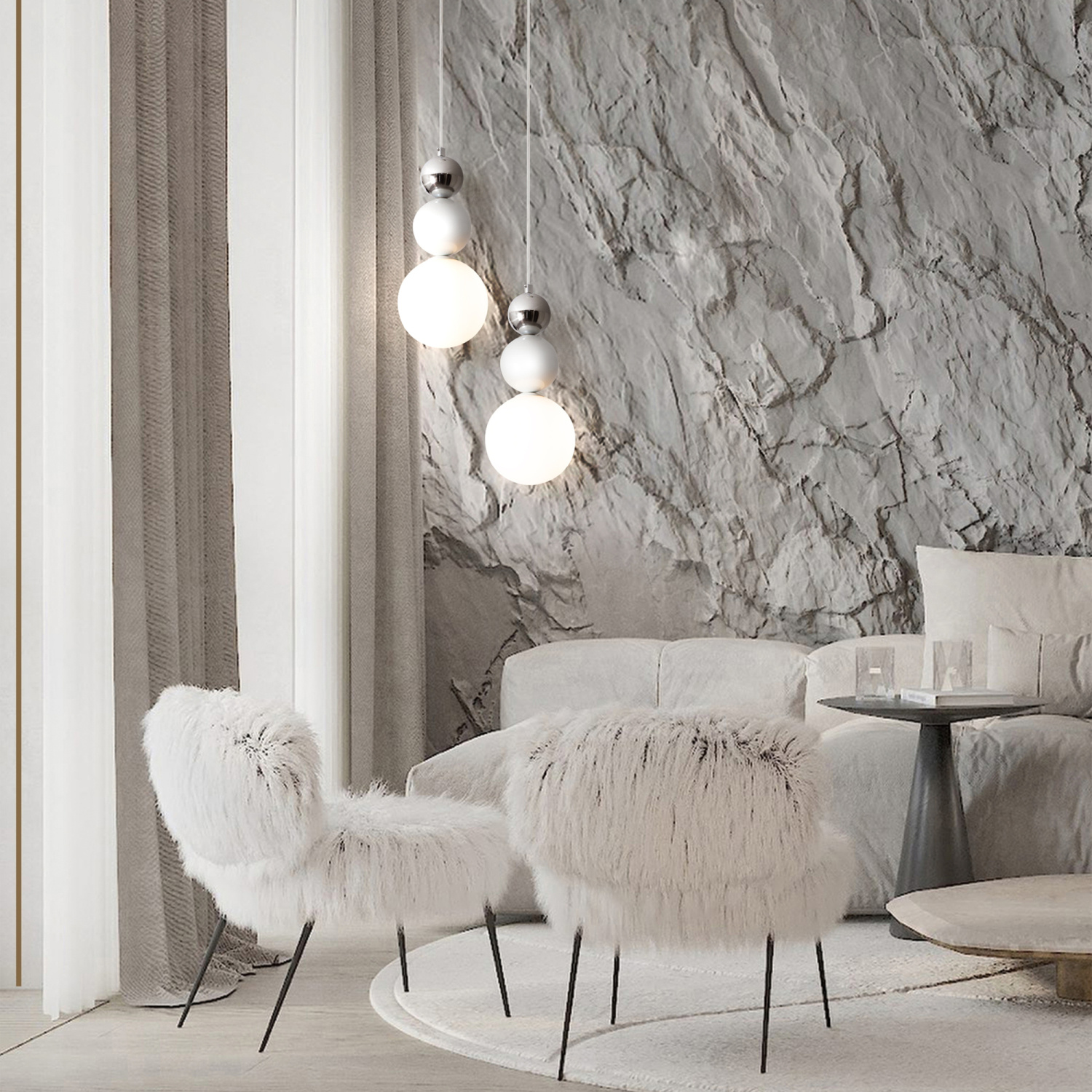 Freya Modern Pearl Подвесной светильник цвет: белый FR5388PL-01CH