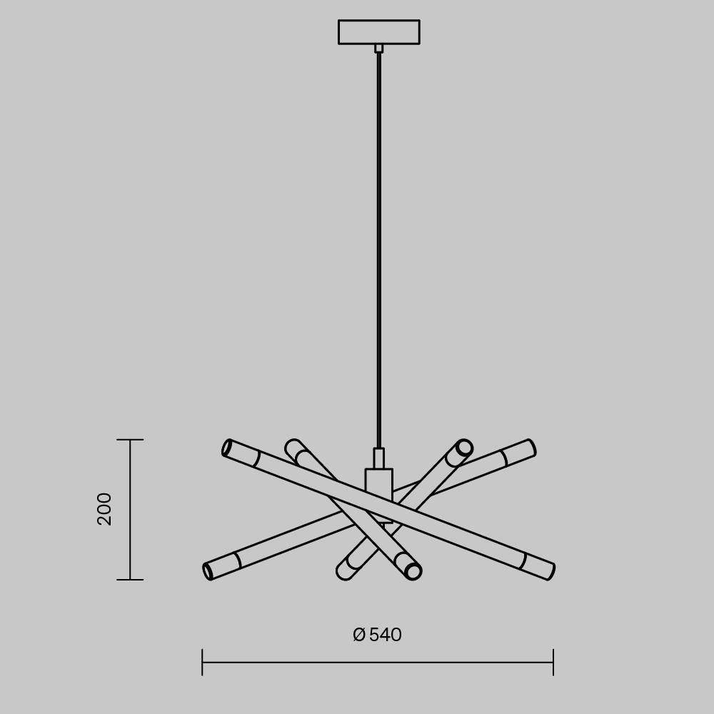 Freya LED Wands Подвесной светильник цвет: латунь FR6130PL-L24B