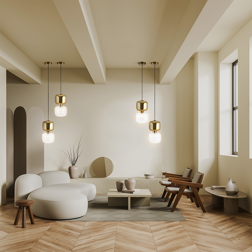 Freya Modern Lumen Подвесной светильник цвет: латунь FR5215PL-01BS