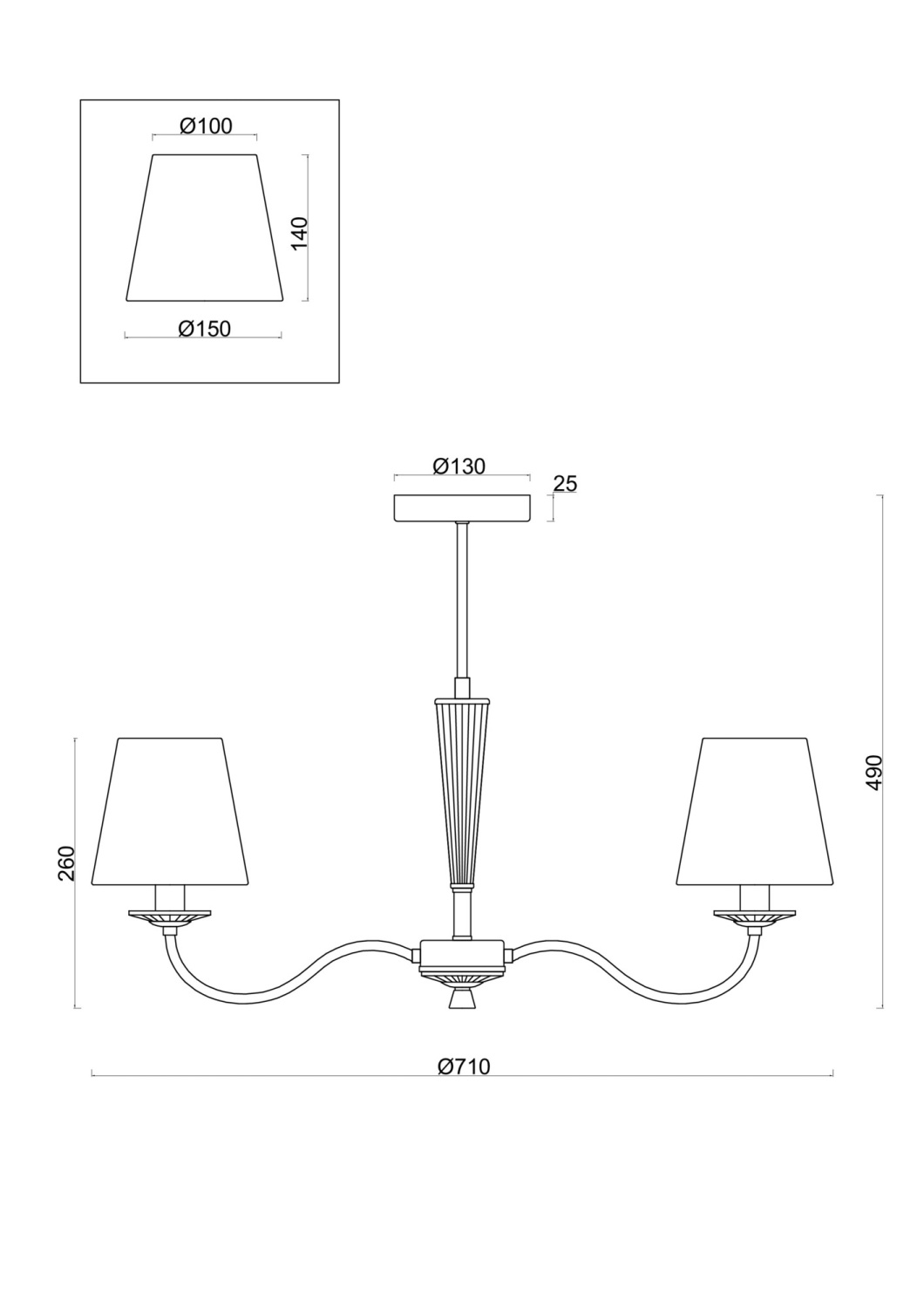 Freya Classic Osborn Люстра цвет: никель FR2027PL-05N