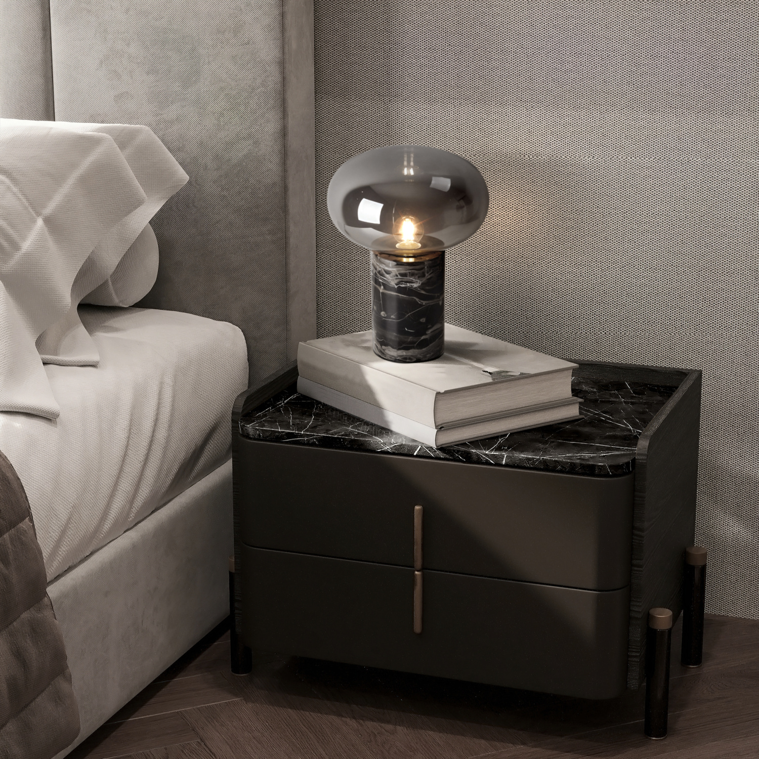 Freya Modern Moonspot Настольный светильник цвет: мрамор FR5550TL-01MR