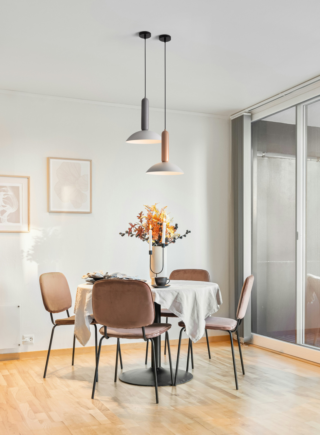 Freya Modern Lotus Подвесной светильник цвет: черный FR5551PL-01M1