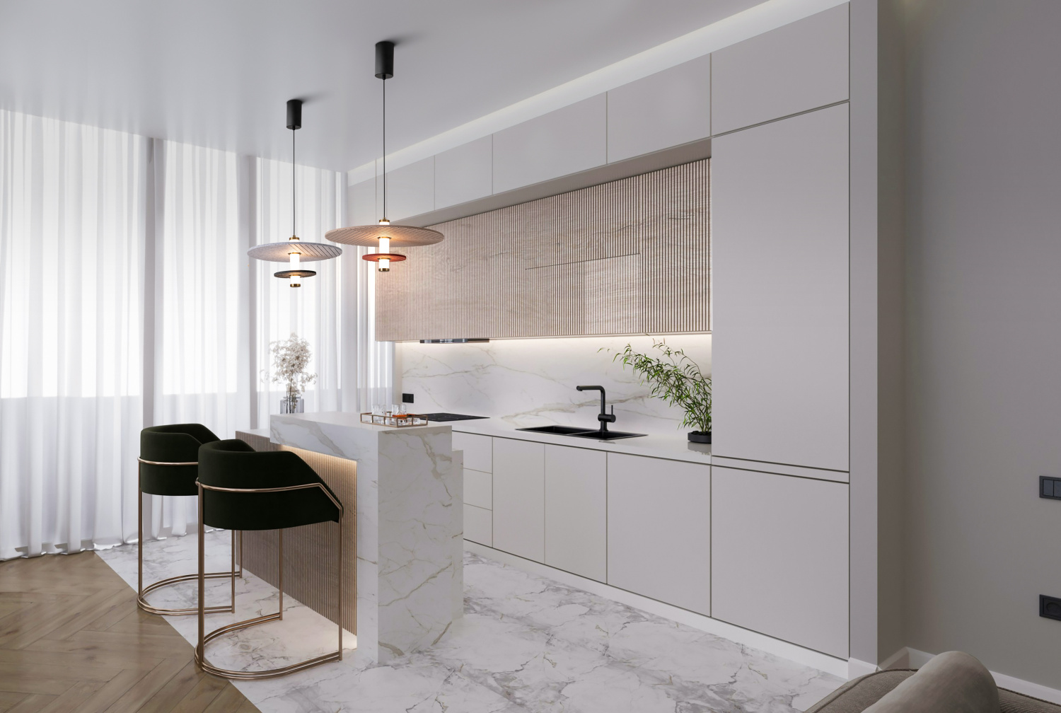 Freya Modern Acoustic Настенный светильник (бра) цвет: черный FR5494WL-L4GR