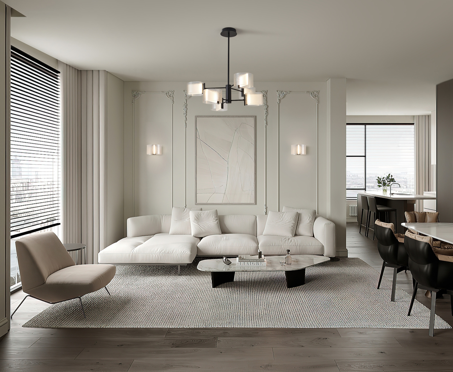 Freya Modern Ice Настенный светильник (бра) цвет: черный FR5541WL-L5B