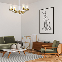 Freya Modern Clip Подвесной светильник цвет: латунь FR5426PL-06BS