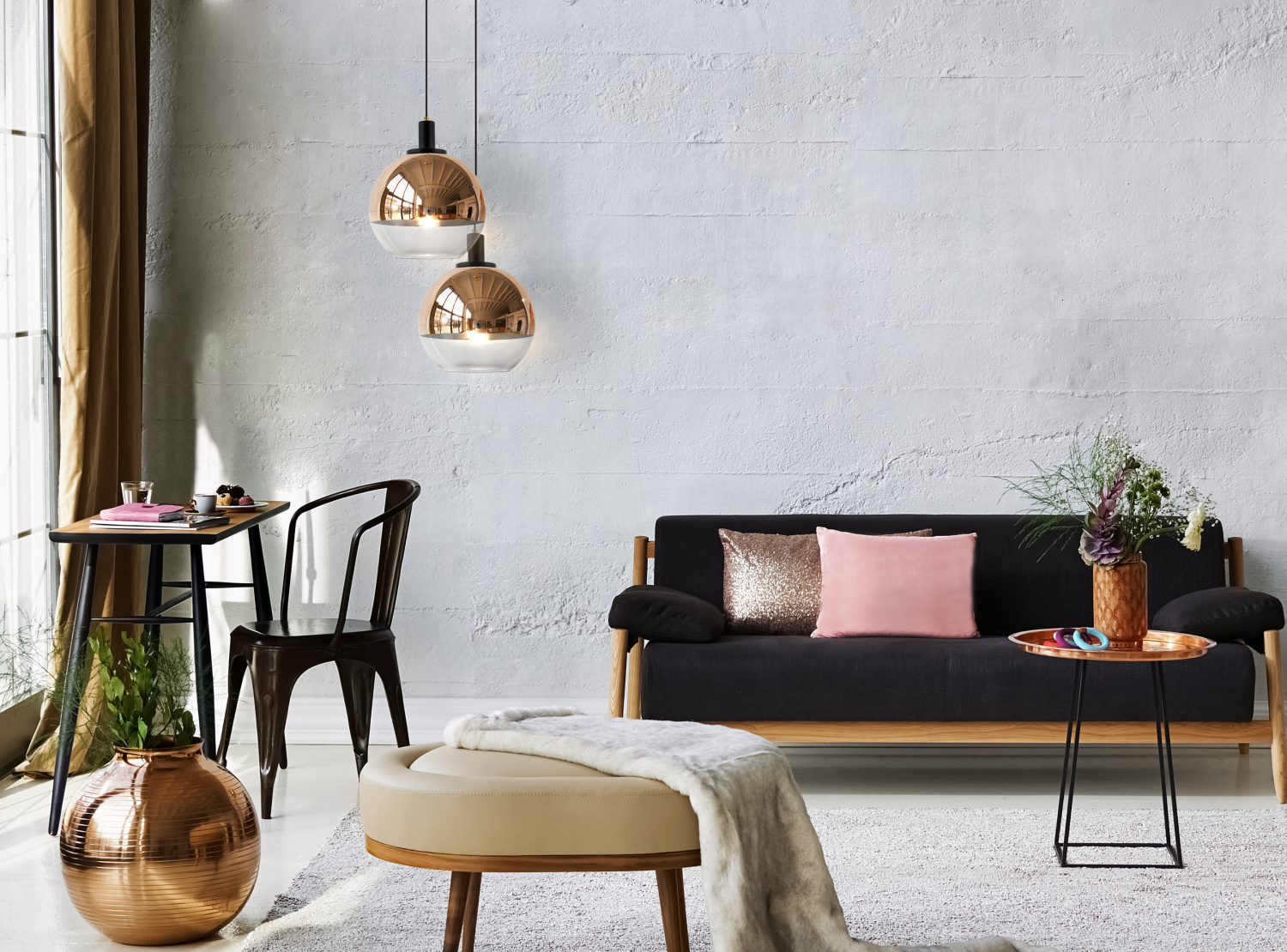 Freya Loft Moke Подвесной светильник цвет: черный FR4007PL-01BT