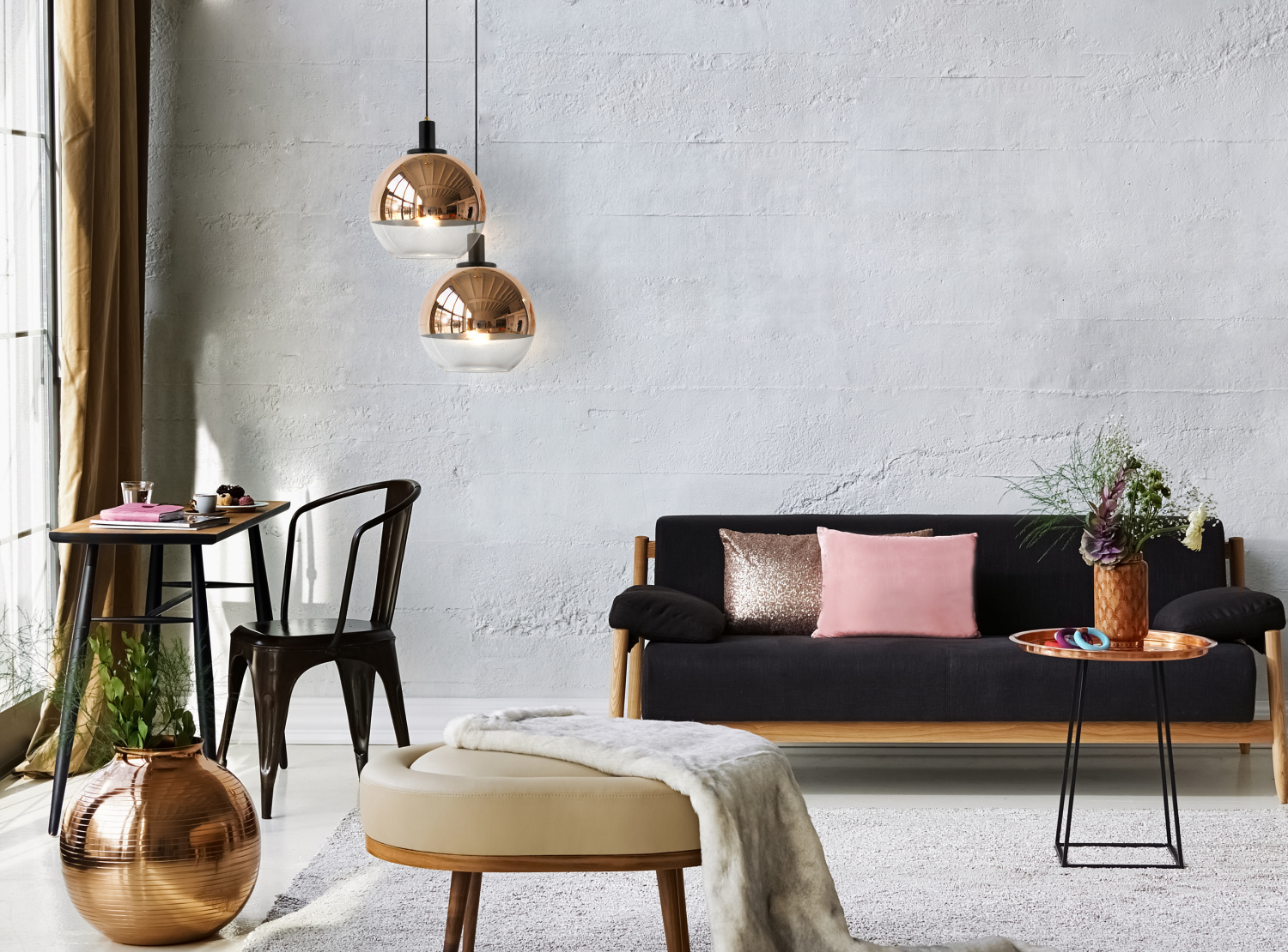 Freya Loft Moke Подвесной светильник цвет: черный FR4007PL-01BT