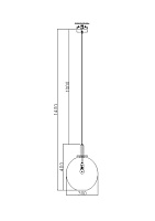 Freya Loft Moke Подвесной светильник цвет: черный FR4007PL-01BT
