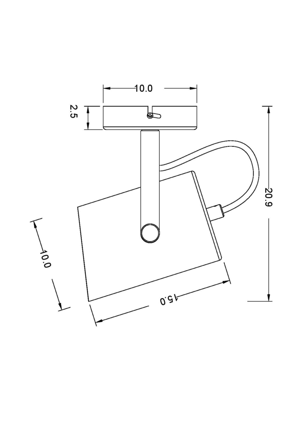 Freya Loft Elori Настенный светильник (бра) цвет: черный FR4004WL-01WB