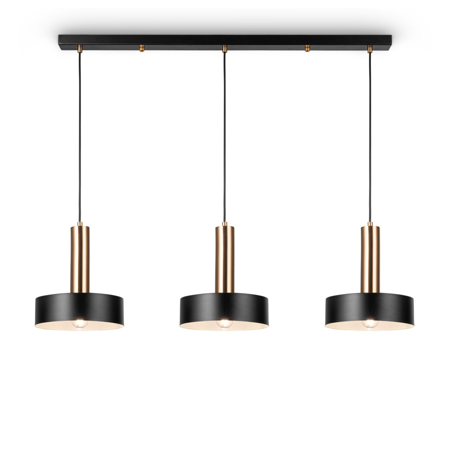 Freya Loft Izza Подвесной светильник цвет: черный и латунь FR4008PL-03BBS