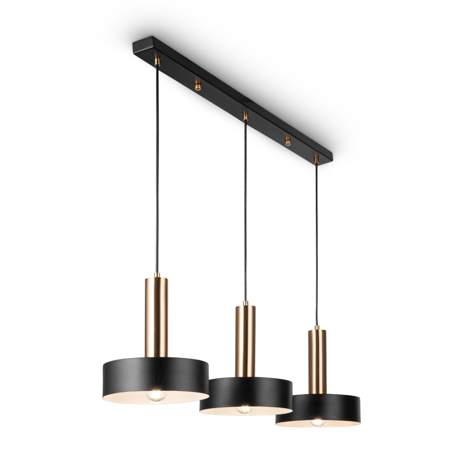 Freya Loft Izza Подвесной светильник цвет: черный и латунь FR4008PL-03BBS