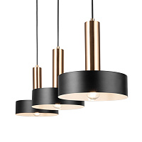 Freya Loft Izza Подвесной светильник цвет: черный и латунь FR4008PL-03BBS