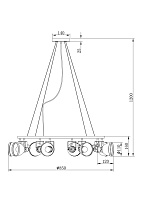 Freya Loft Roslyn Подвесной светильник цвет: белый FR4003PL-08W