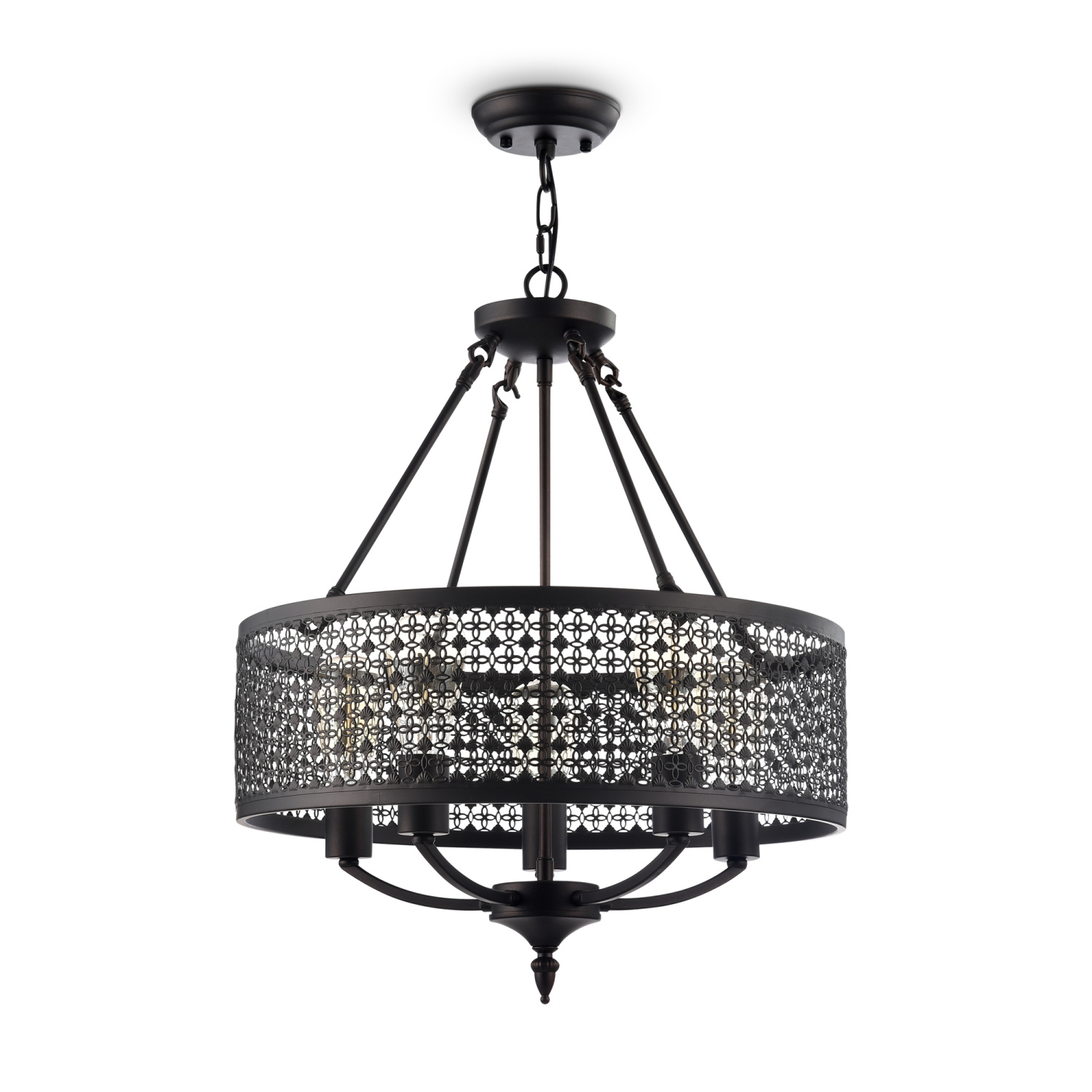 Freya Loft Conte Люстра цвет: коричневый FR4166-PL-05C-BL