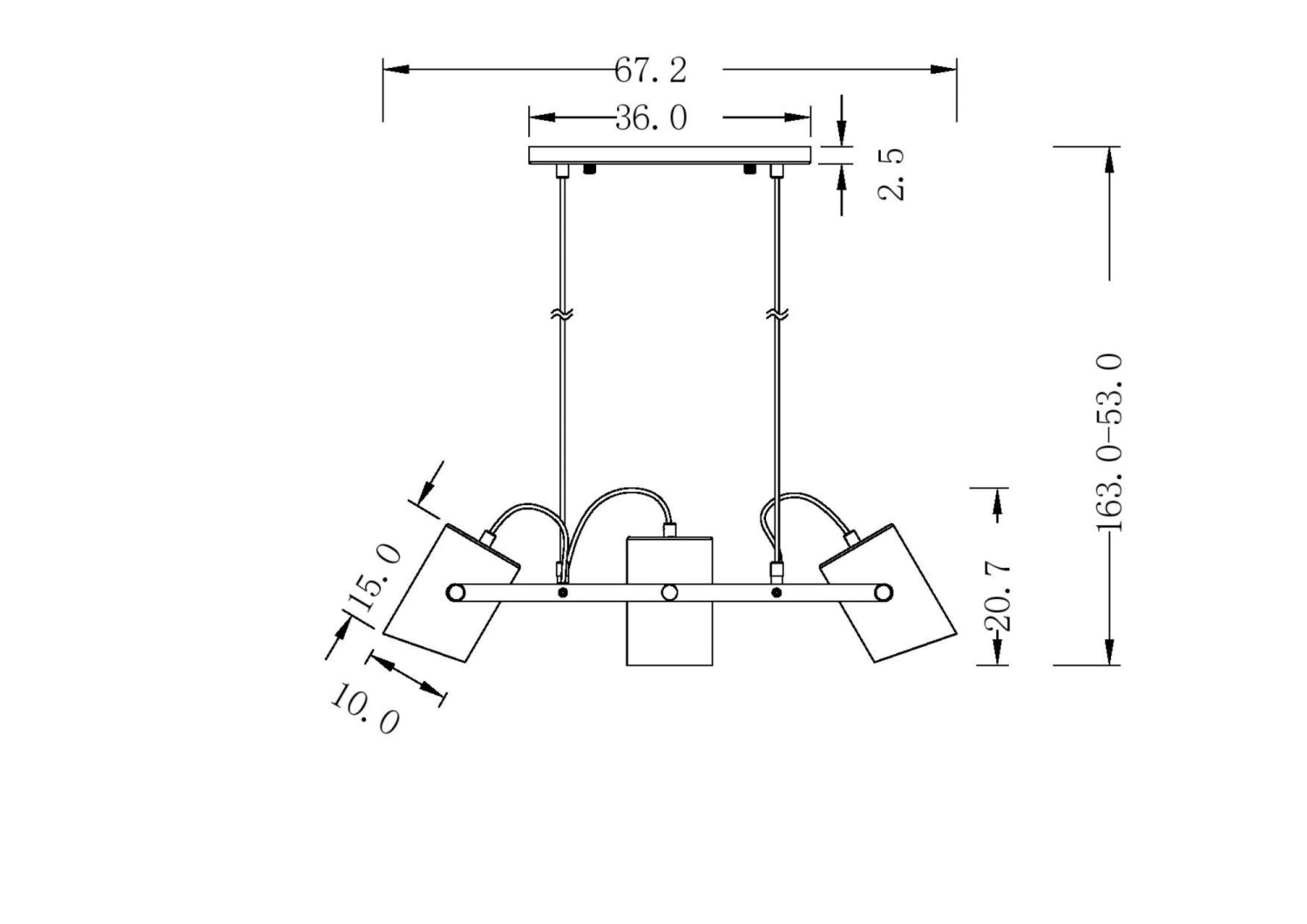 Freya Loft Elori Подвесной светильник цвет: черный FR4005PL-03WB