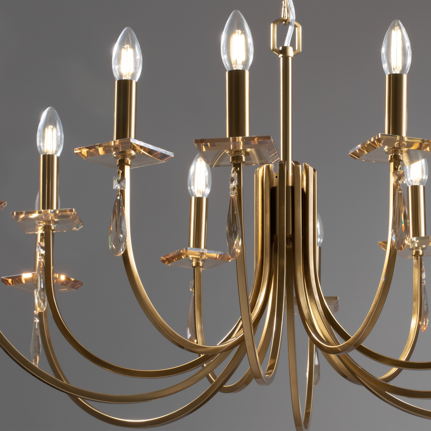 Freya Crystal Forte Люстра цвет: латунь FR1006PL-12G