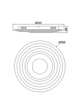 Freya LED Melody Потолочный светильник цвет: белый FR6014CL-L98W